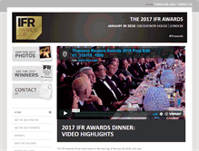Tablet Screenshot of ifrawards.com